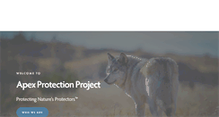 Desktop Screenshot of apexprotectionproject.org